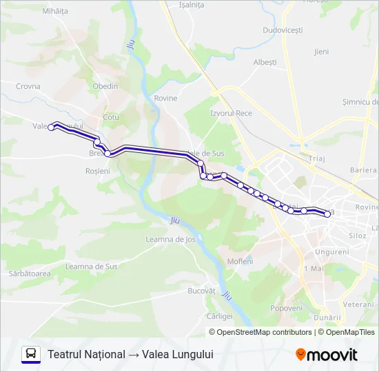 CRAIOVA-BREASTA Bus Line Map