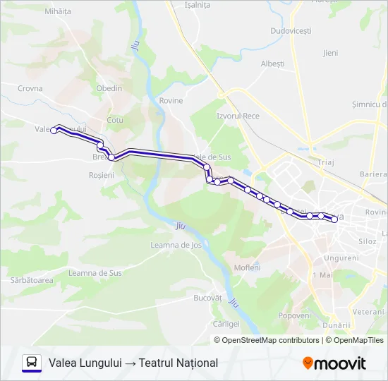 CRAIOVA-BREASTA Bus Line Map