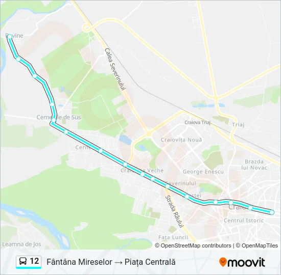 12 Bus Line Map