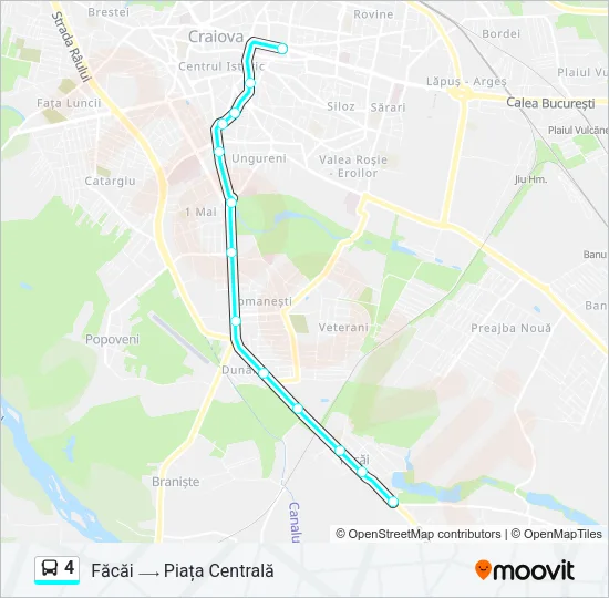 4 Bus Line Map