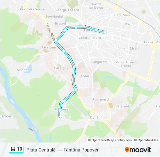 10 Bus Line Map