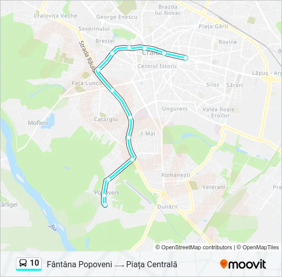 10 Bus Line Map