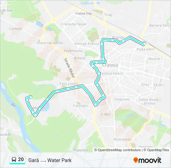 20 Bus Line Map