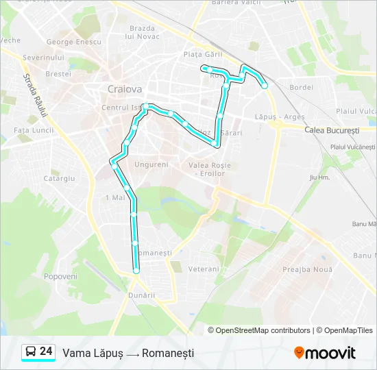 24 Bus Line Map