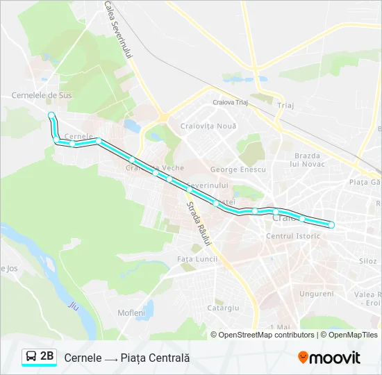 2B Bus Line Map