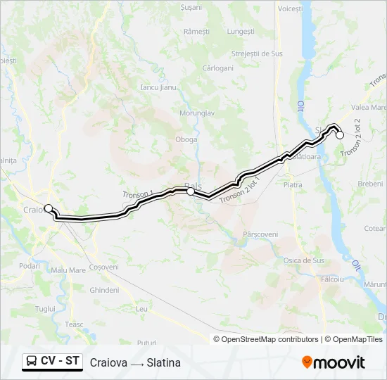CV - ST Bus Line Map