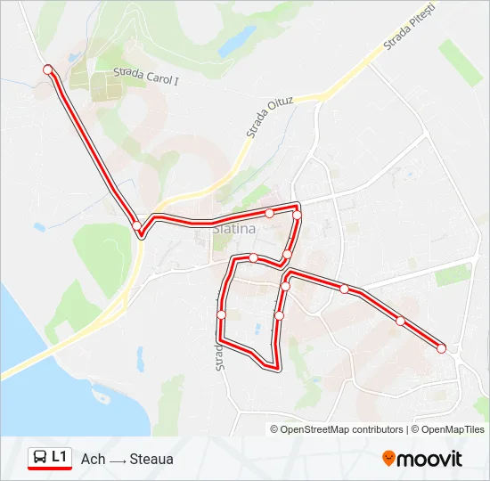 L1 Bus Line Map