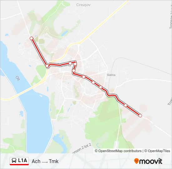 L1A Bus Line Map