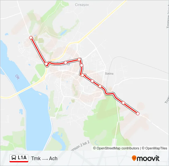 L1A Bus Line Map