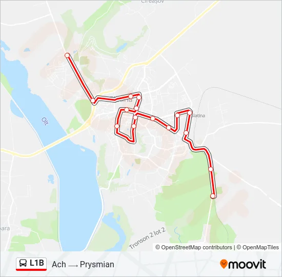 L1B Bus Line Map