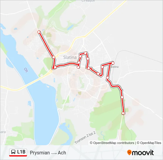 L1B Bus Line Map
