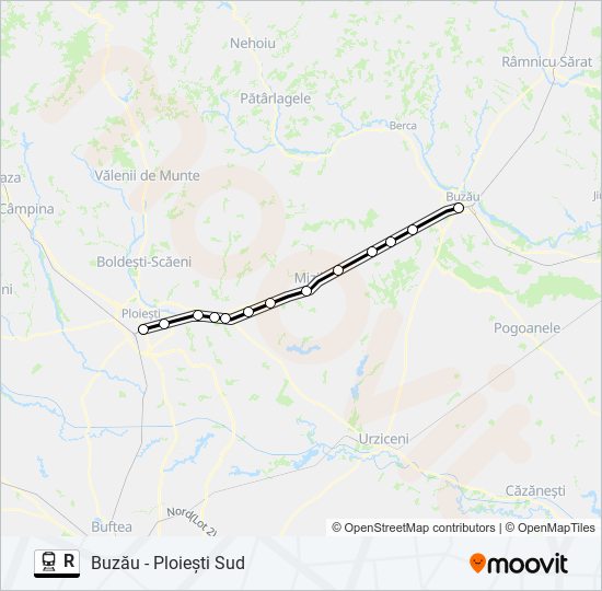 R train Line Map