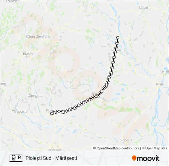 R Train Line Map