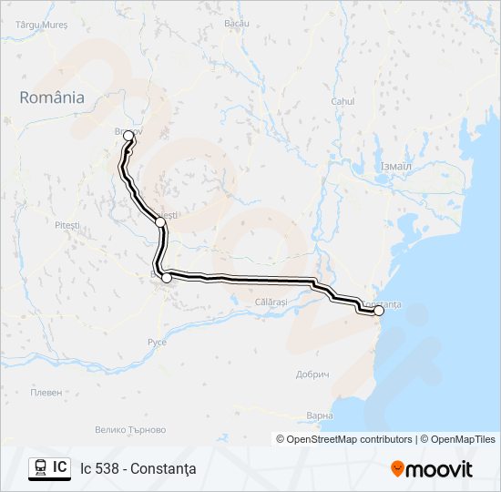 IC train Line Map