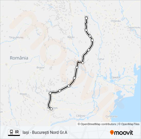 IR train Line Map