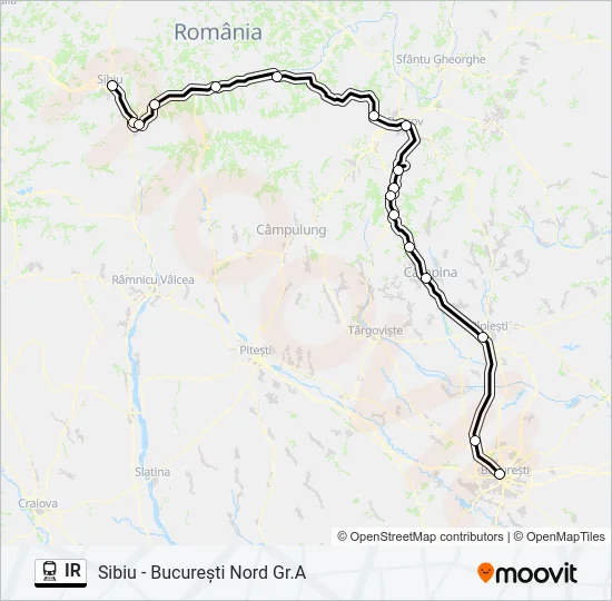 IR Train Line Map