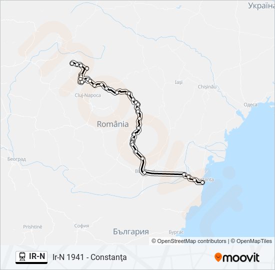 IR-N train Line Map