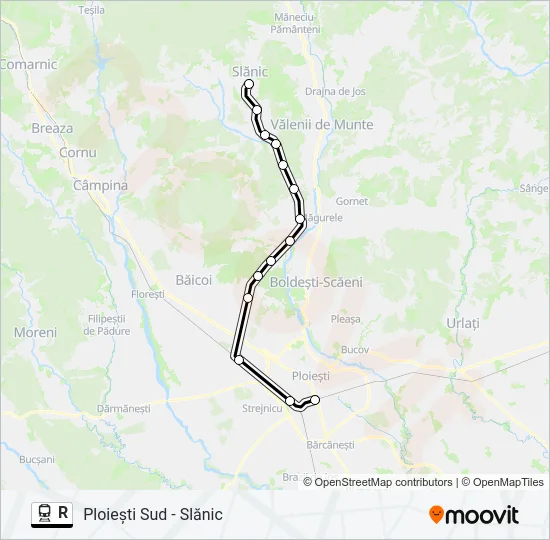 R Train Line Map