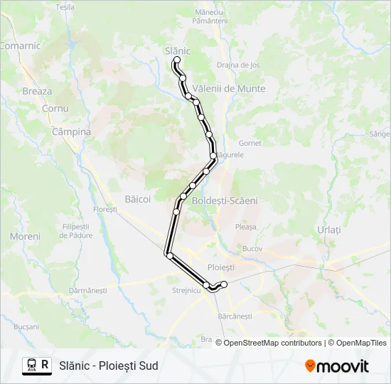 R Train Line Map