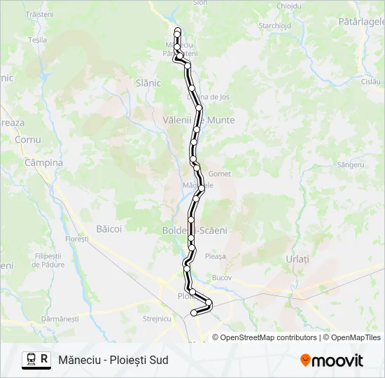 R Train Line Map