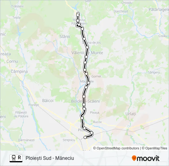 R Train Line Map