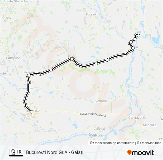 IR Train Line Map