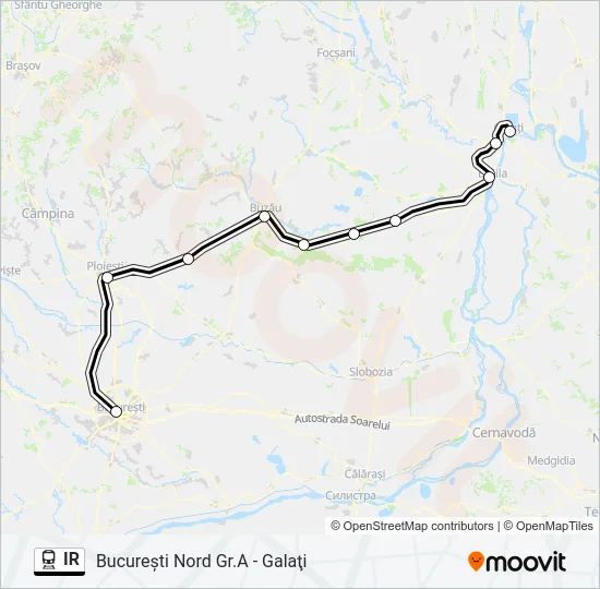 IR Train Line Map