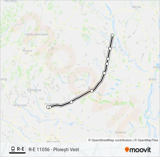 R-E Train Line Map