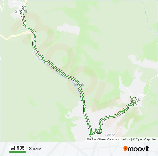 505 Bus Line Map