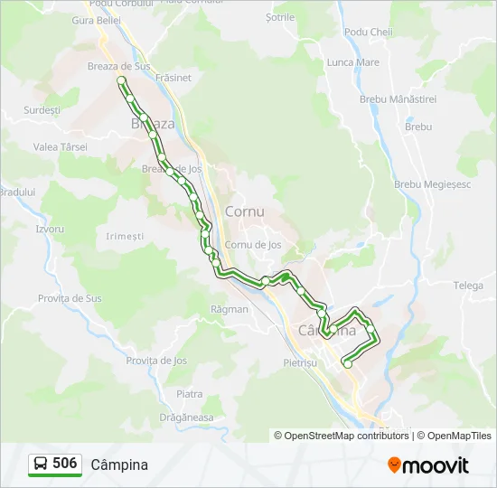 506 Bus Line Map