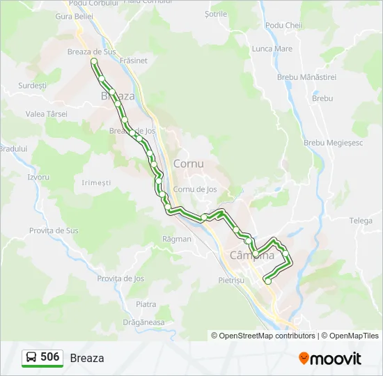 506 Bus Line Map