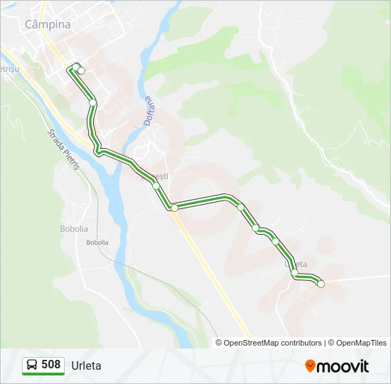 508 Bus Line Map