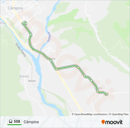 508 Bus Line Map