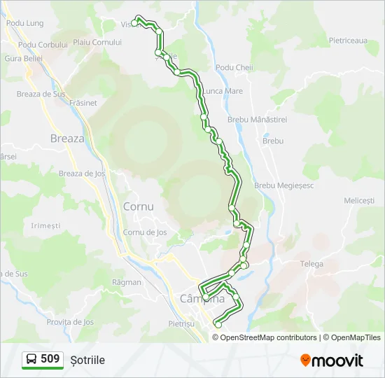 509 Bus Line Map