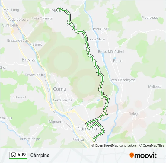 509 Bus Line Map