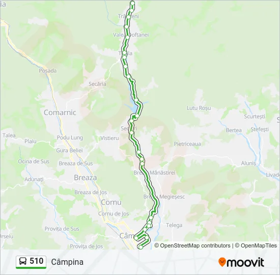 510 Bus Line Map