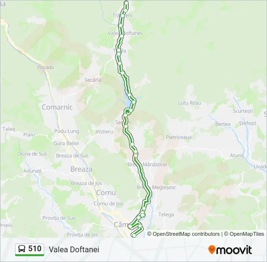 510 Bus Line Map