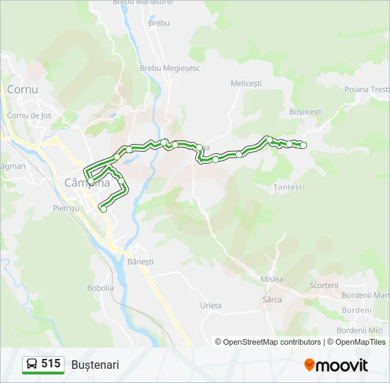 515 Bus Line Map