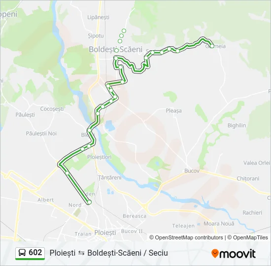 602 Bus Line Map