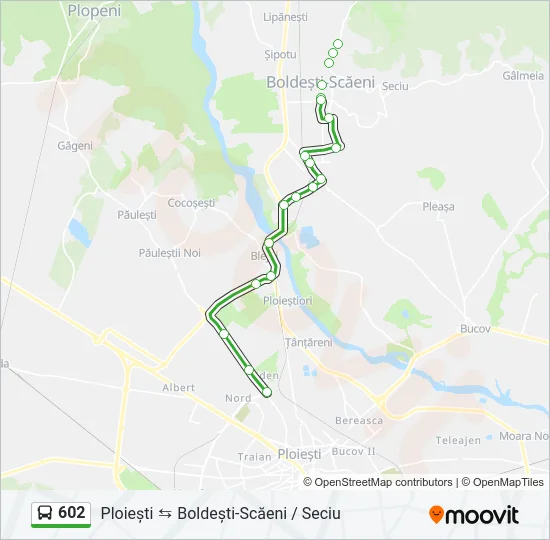 602 Bus Line Map