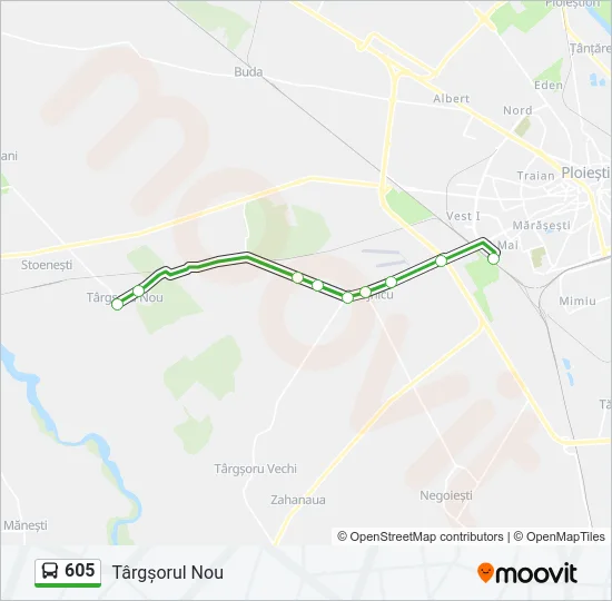 605 Bus Line Map