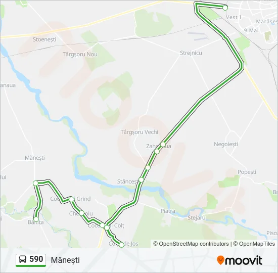 590 Bus Line Map
