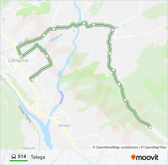 514 Bus Line Map