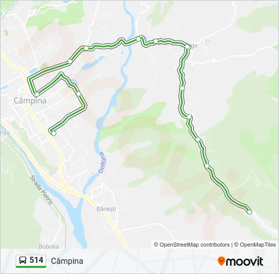 514 Bus Line Map