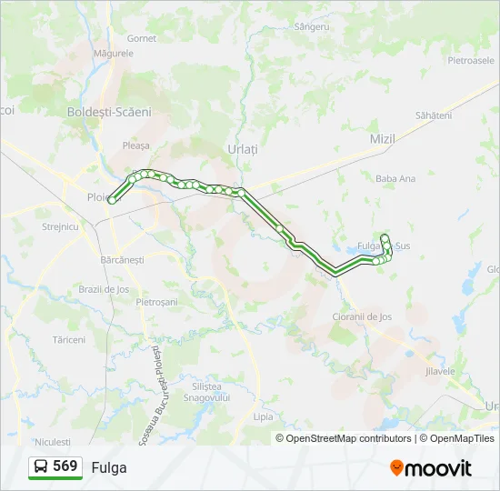 569 Bus Line Map