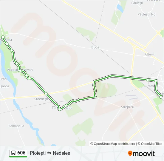 606 Bus Line Map