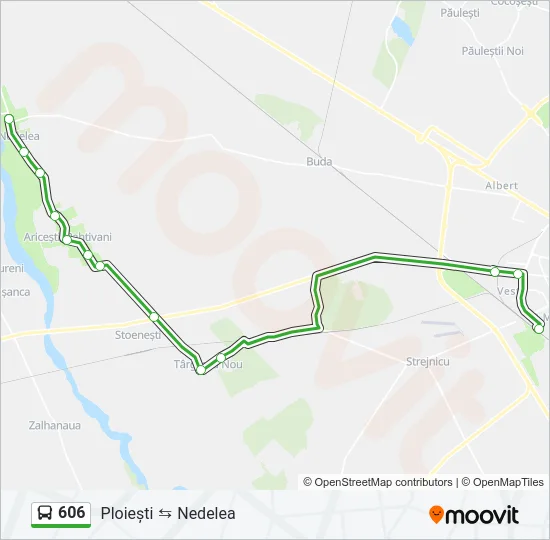 606 Bus Line Map