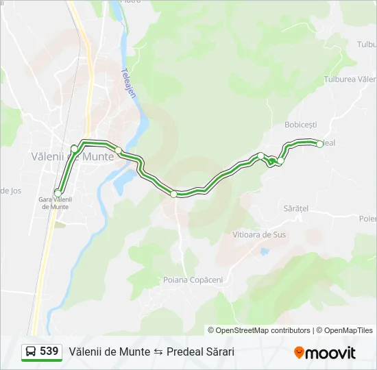 539 Bus Line Map