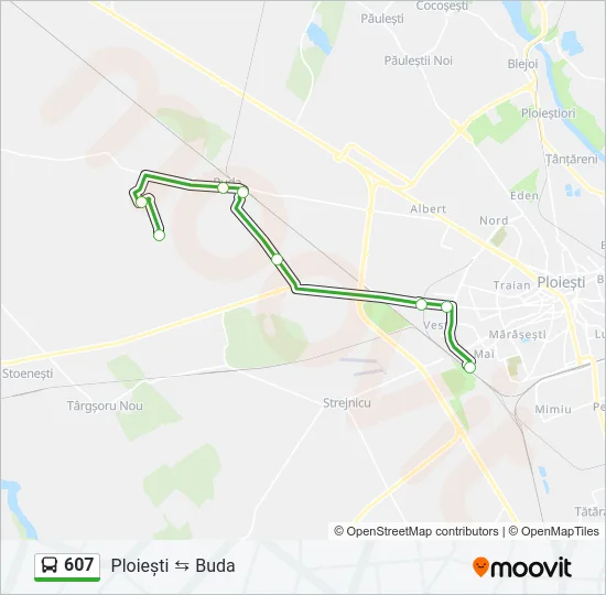 607 Bus Line Map
