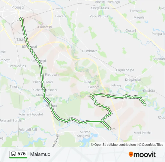 576 Bus Line Map
